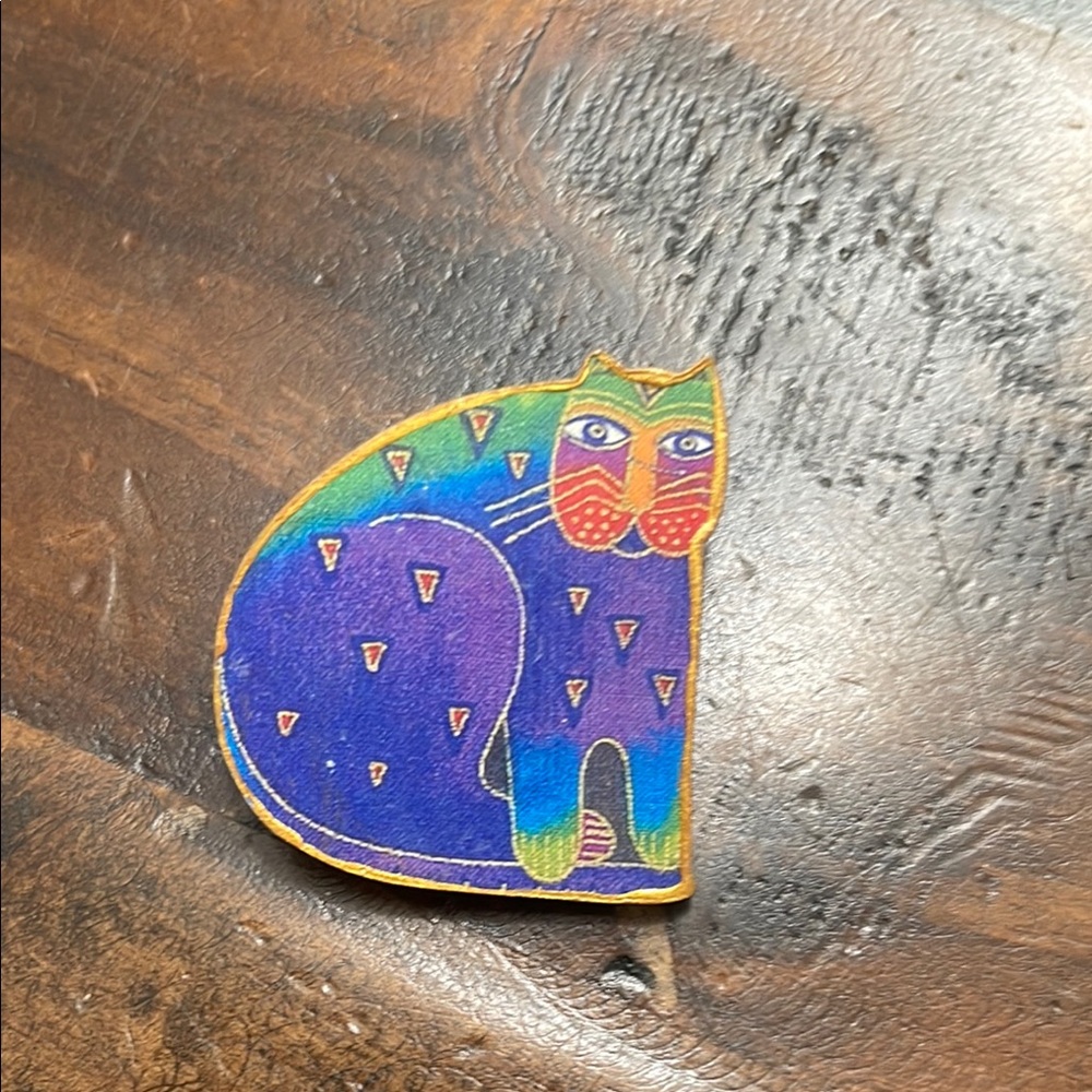 Colorful Cat Brooch
